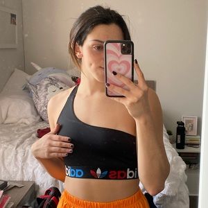 ADIDAS one shoulder crop top